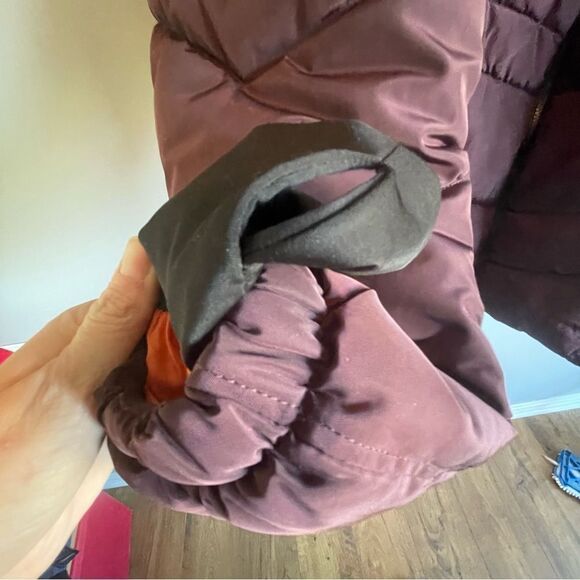 Madden Women’s Plum purple Puffer coat jacket full zip size XL - Picture 2 of 4